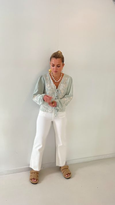 Fleur Blouse Mint - Afbeelding 4