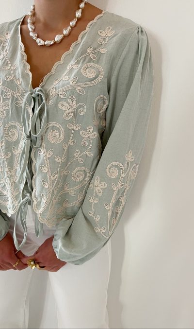 Fleur Blouse Mint - Afbeelding 3