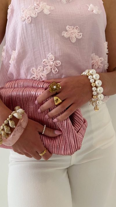 Solana Bag Metallic Pink