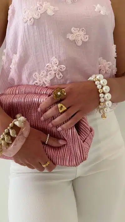 Solana Bag Metallic Pink