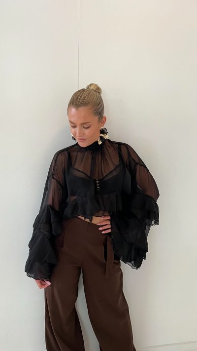 Isabeau Blouse Black - Afbeelding 3