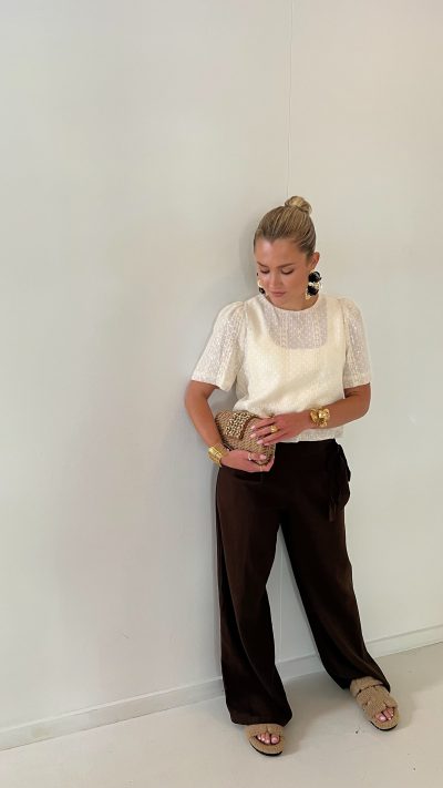 Zivi Linnen Pants Brown - Afbeelding 4