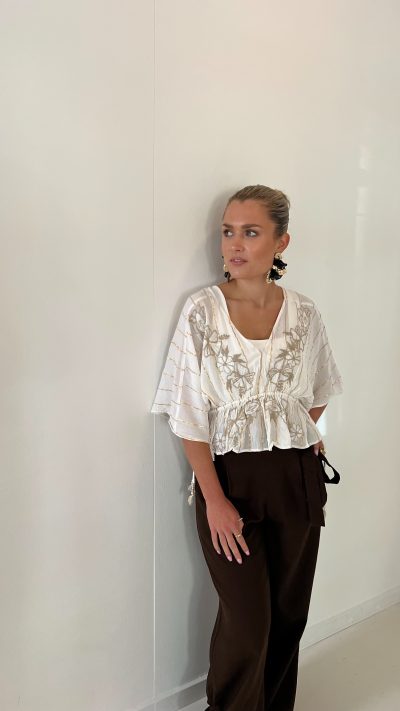 Top Emilia Florina White - Afbeelding 3