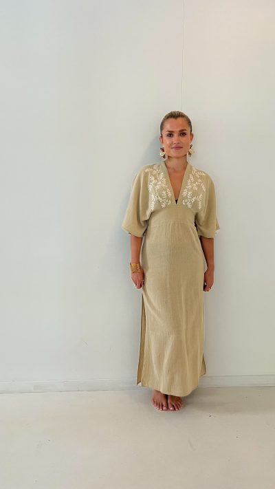Maxidress Calido Encanta Sand - Afbeelding 3
