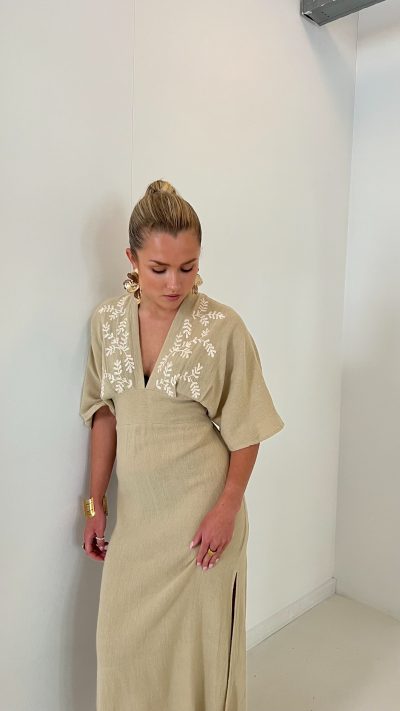 Maxidress Calido Encanta Sand - Afbeelding 5