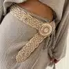 Braided Belt Beige