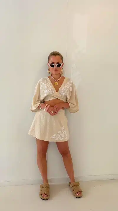 Skort Puro Encanto Ecru - Afbeelding 5