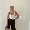 Zivi Linnen Pants Brown