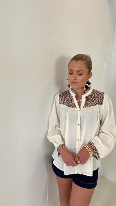 Mila Leopard Blouse - Afbeelding 4
