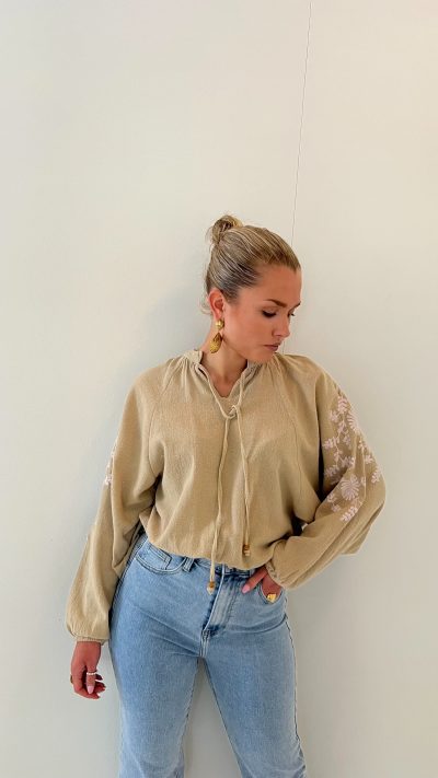Blouse Yira Encanto Sand - Afbeelding 3