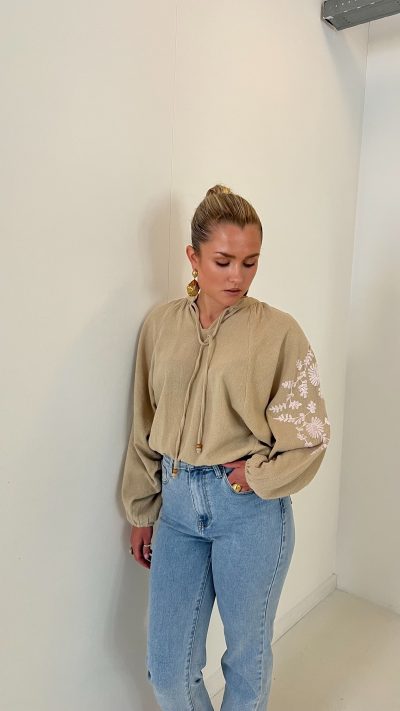 Blouse Yira Encanto Sand - Afbeelding 4