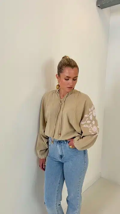 Blouse Yira Encanto Sand - Afbeelding 4