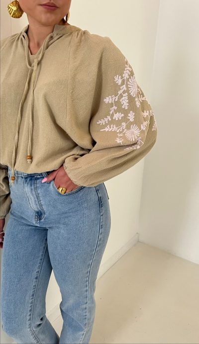 Blouse Yira Encanto Sand - Afbeelding 5