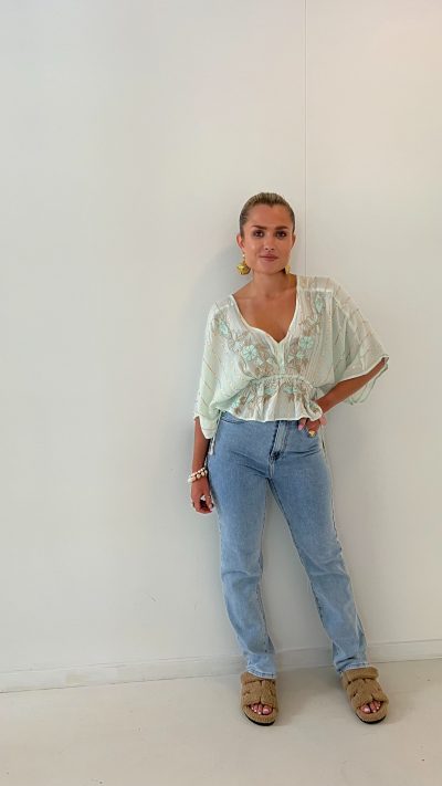 Top Emilia Florina Mint - Afbeelding 2