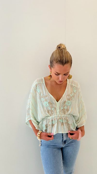 Top Emilia Florina Mint - Afbeelding 3
