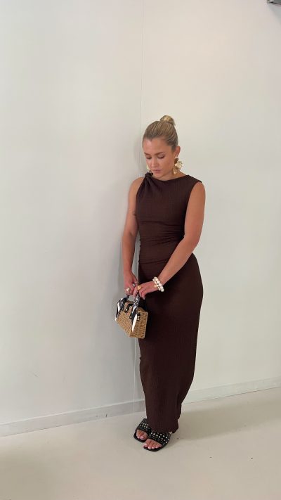 Daisy Dress Brown - Afbeelding 3