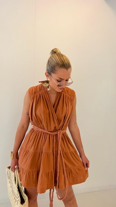 Mina Dress Rust - Afbeelding 4