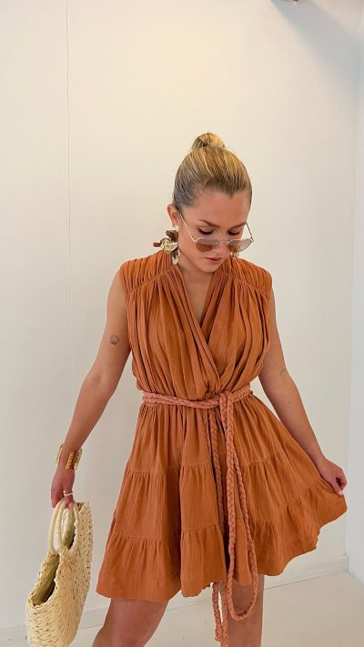 Mina Dress Rust