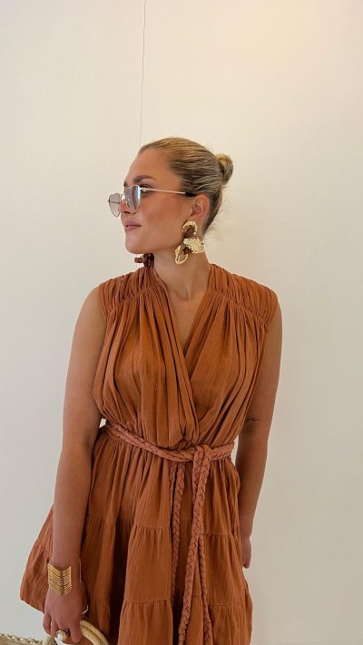 Mina Dress Rust - Afbeelding 3