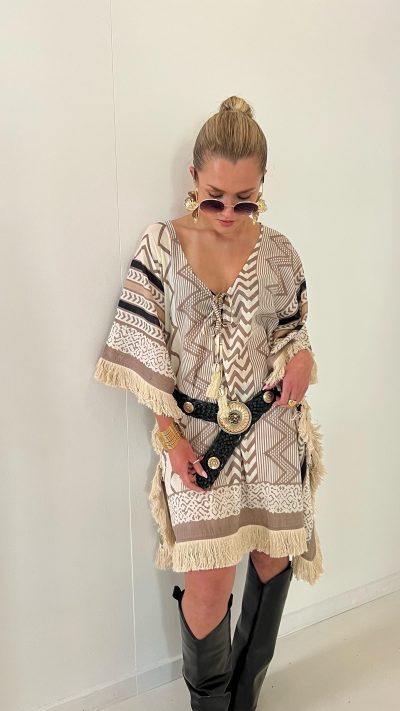 Short Kaftan Impresion Aztec