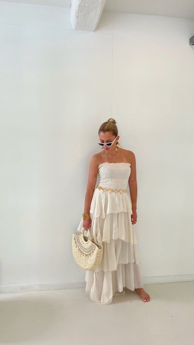 Febe Dress Beige - Afbeelding 3
