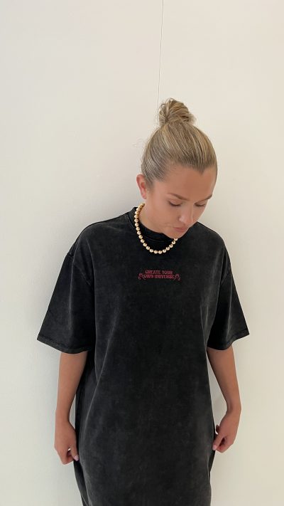 Lofty Manner T-shirt Dress Roxy Black - Afbeelding 2