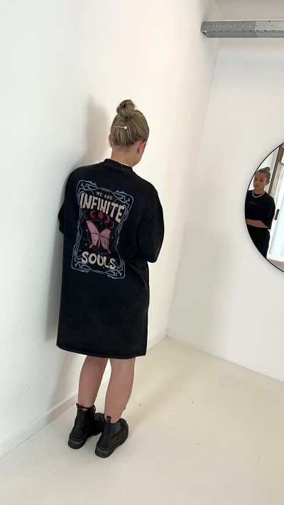 Lofty Manner T-shirt Dress Roxy Black - Afbeelding 4