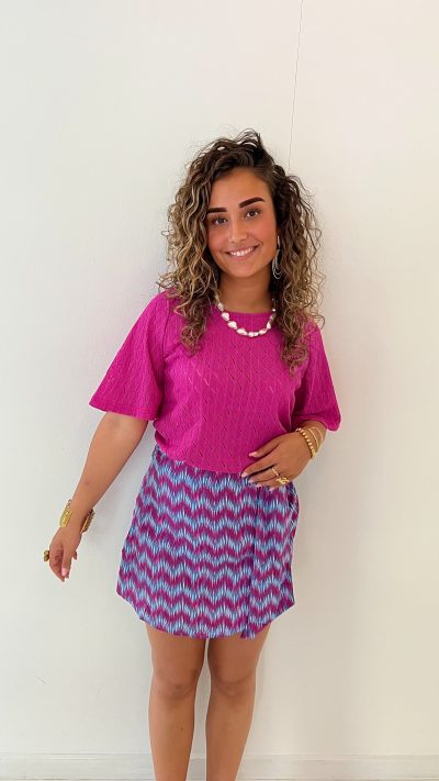 Lofty Manner Skort Vanessa Multi Wave Print