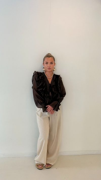 Yaya Blouse Brown - Afbeelding 3