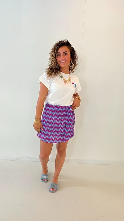 Lofty Manner Skort Vanessa Multi Wave Print - Afbeelding 4