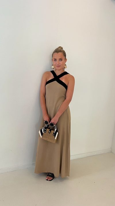 Martine Dress Coffee - Afbeelding 4