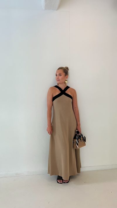 Martine Dress Coffee - Afbeelding 5