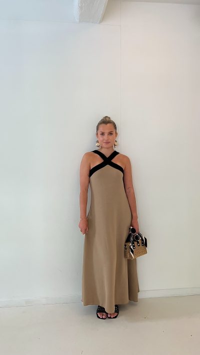 Martine Dress Coffee - Afbeelding 3