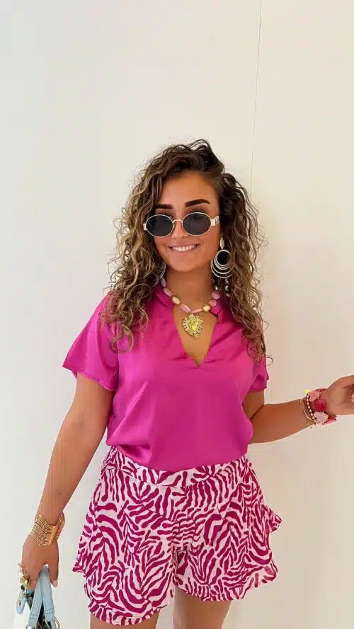 Lofty Manner Blouse Mayra Pink