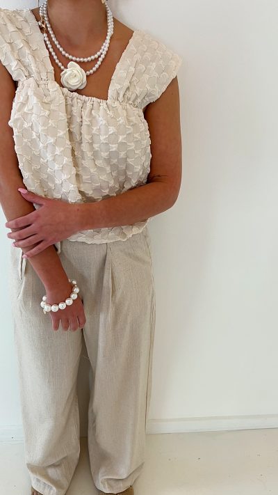 Dewy Top Beige - Afbeelding 4