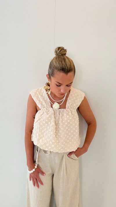 Dewy Top Beige - Afbeelding 3