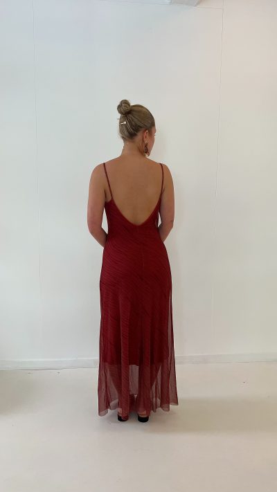 Aniek Dress Rust Burgundy - Afbeelding 3