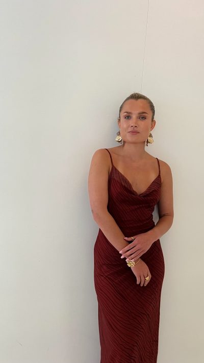 Aniek Dress Rust Burgundy - Afbeelding 6