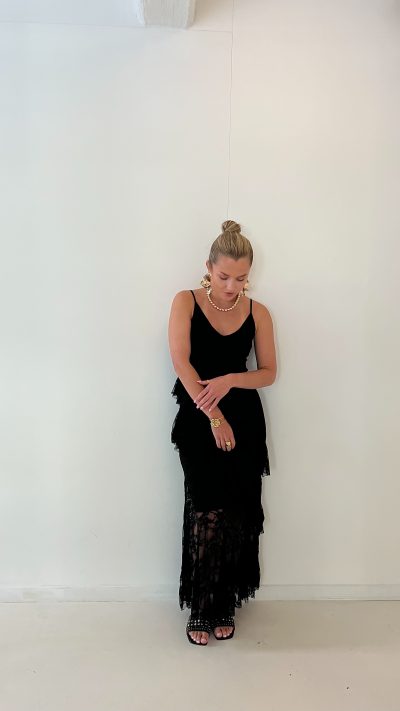 Lora Lace Dress Black - Afbeelding 3