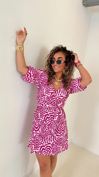 Lofty Manner Dress Leela Purple Cord Print
