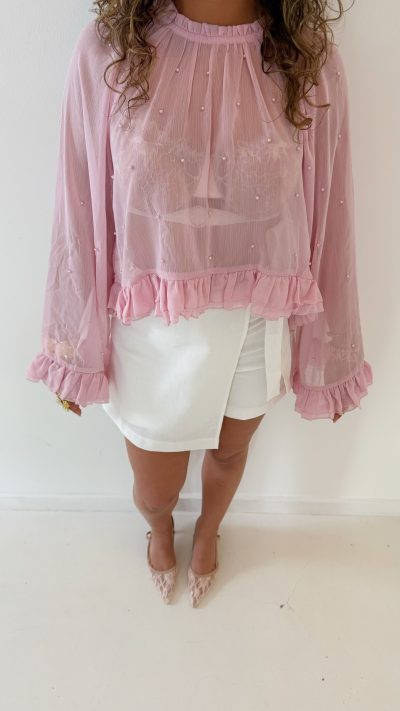 Pearl Blouse Pink - Afbeelding 2