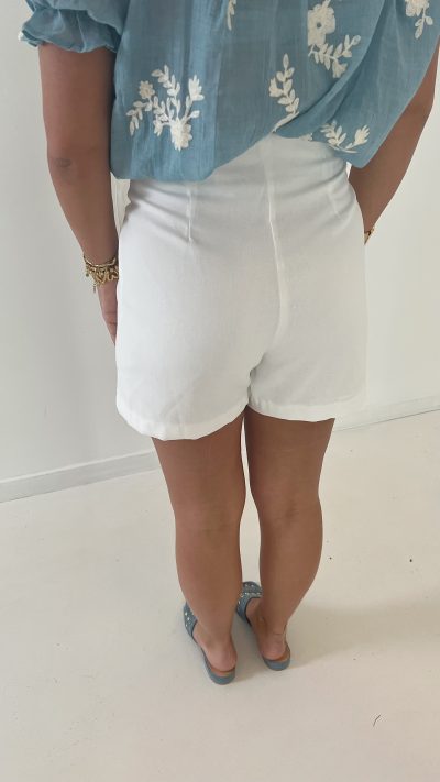 Linnen Skort White - Afbeelding 5