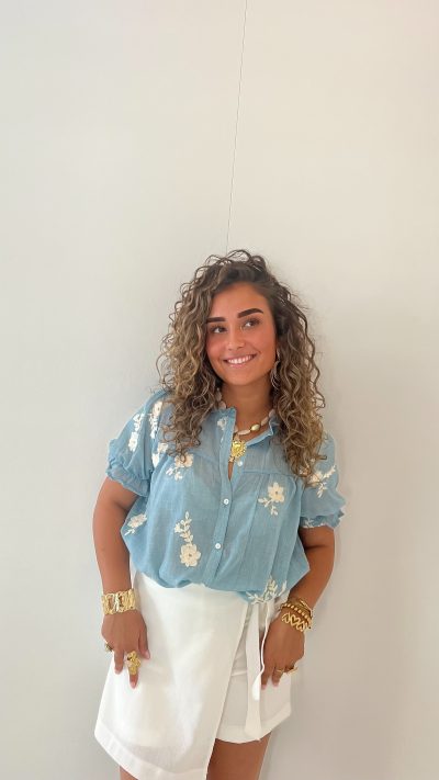 Alina Blouse Blue