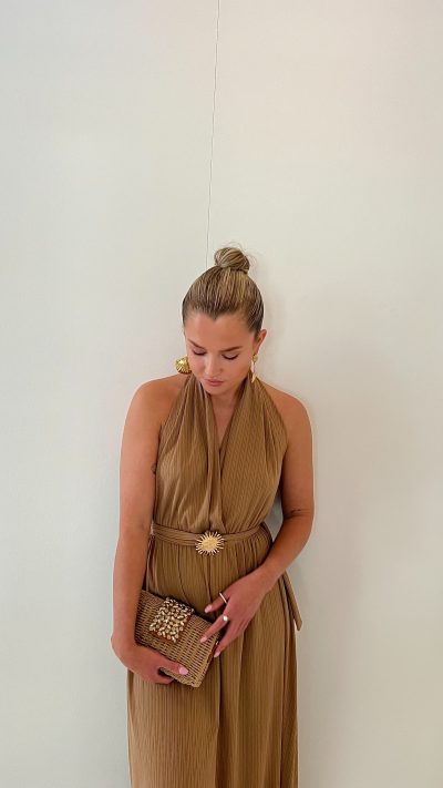 Pachi Long Dress Camel - Afbeelding 7