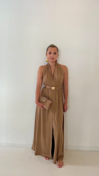 Pachi Long Dress Camel