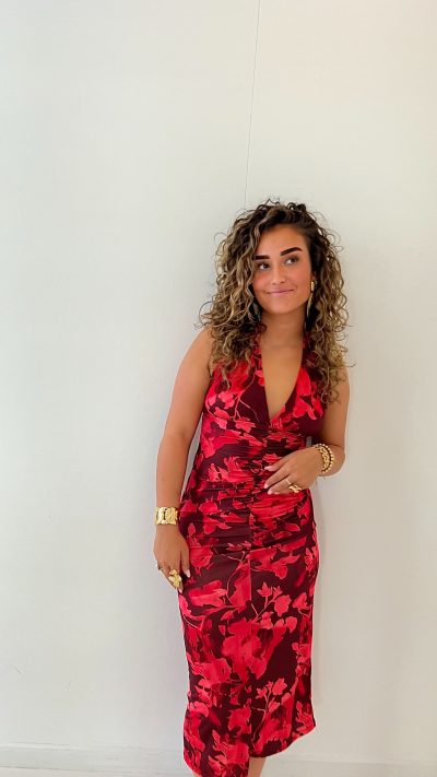 Maya Flower Dress Pink - Afbeelding 3