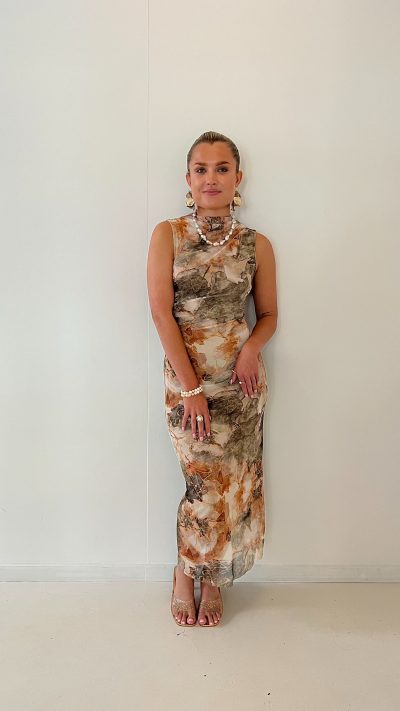Bibi Marble Dress Green - Afbeelding 5
