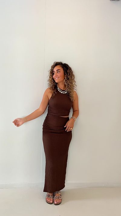 Nala Dress Brown - Afbeelding 6