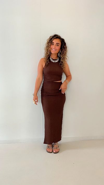 Nala Dress Brown - Afbeelding 2