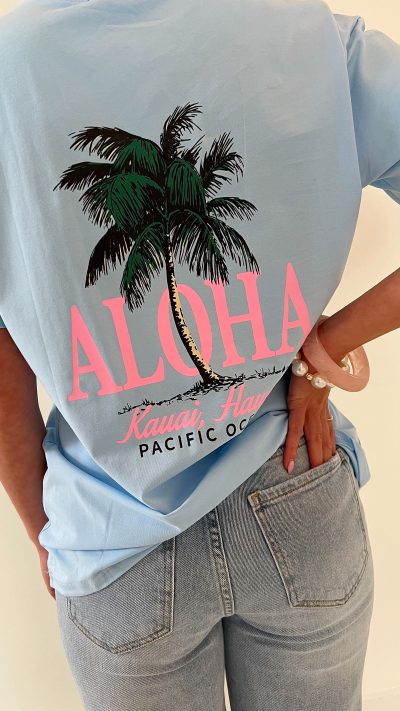 Aloha Shirt Blue Pink - Afbeelding 2